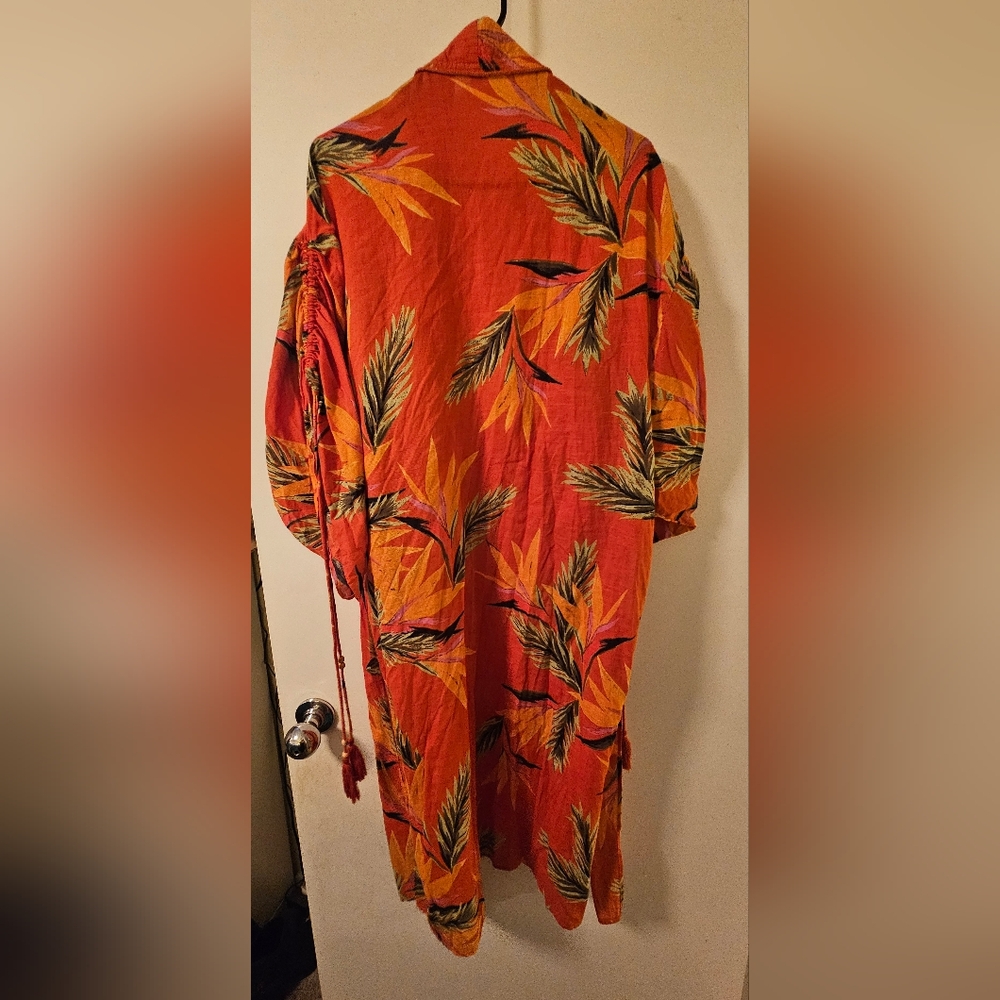 EUC! Intimately Free People - Read My Palm Kimono in Terracotta - Size M - Picture 2 of 9